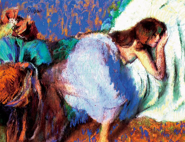  埃德加·德加 Edgar Degas—— 床上安静地女子